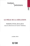 Revue 136 : Le piège de la déflation Perspectives 2014-2015